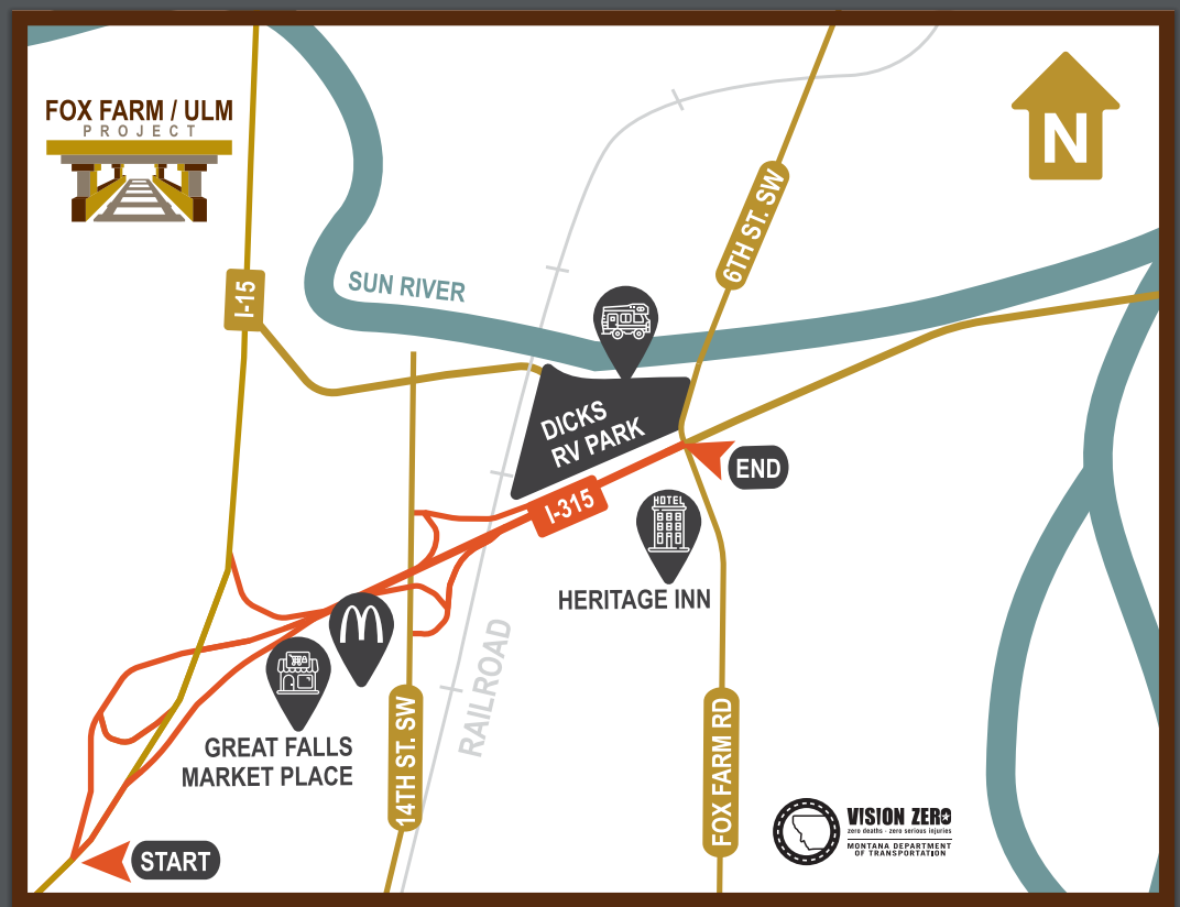 Montana Road Construction Map 2020 Major Road Construction Project In Great Falls Kicks Off Monday
