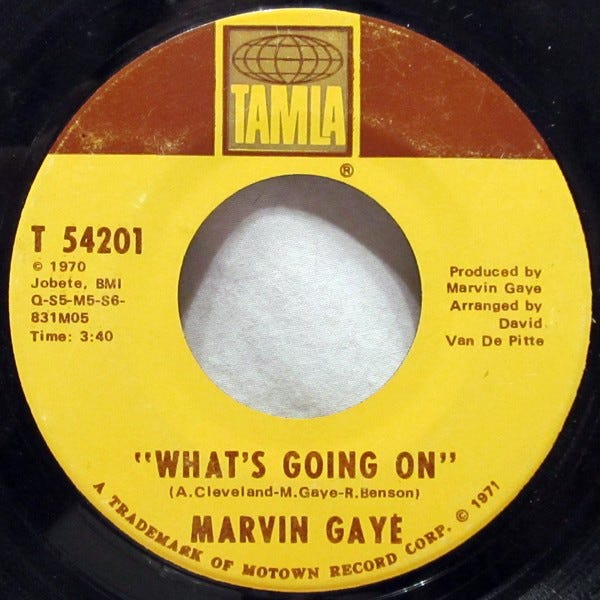 "What's Going On" vinyl 45