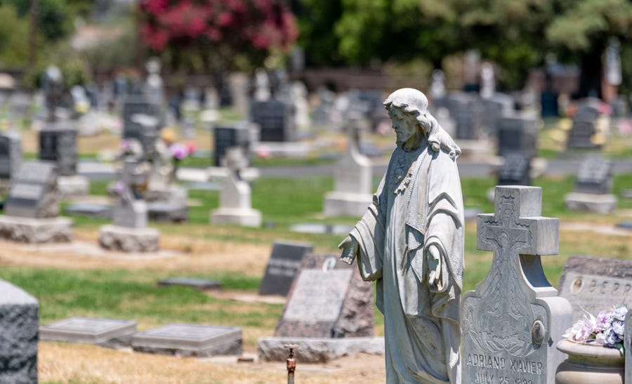 The Tulare Cemetery office is closed and all burials this week were canceled after an employee tested positive for COVID-19. The gates on the City's two cemeteries will remain open for visitors.