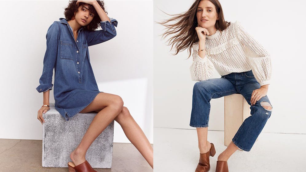 madewell denim dress nordstrom