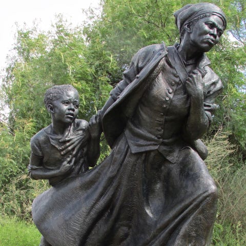 A sculpture of Harriet Tubman by award-winning scu