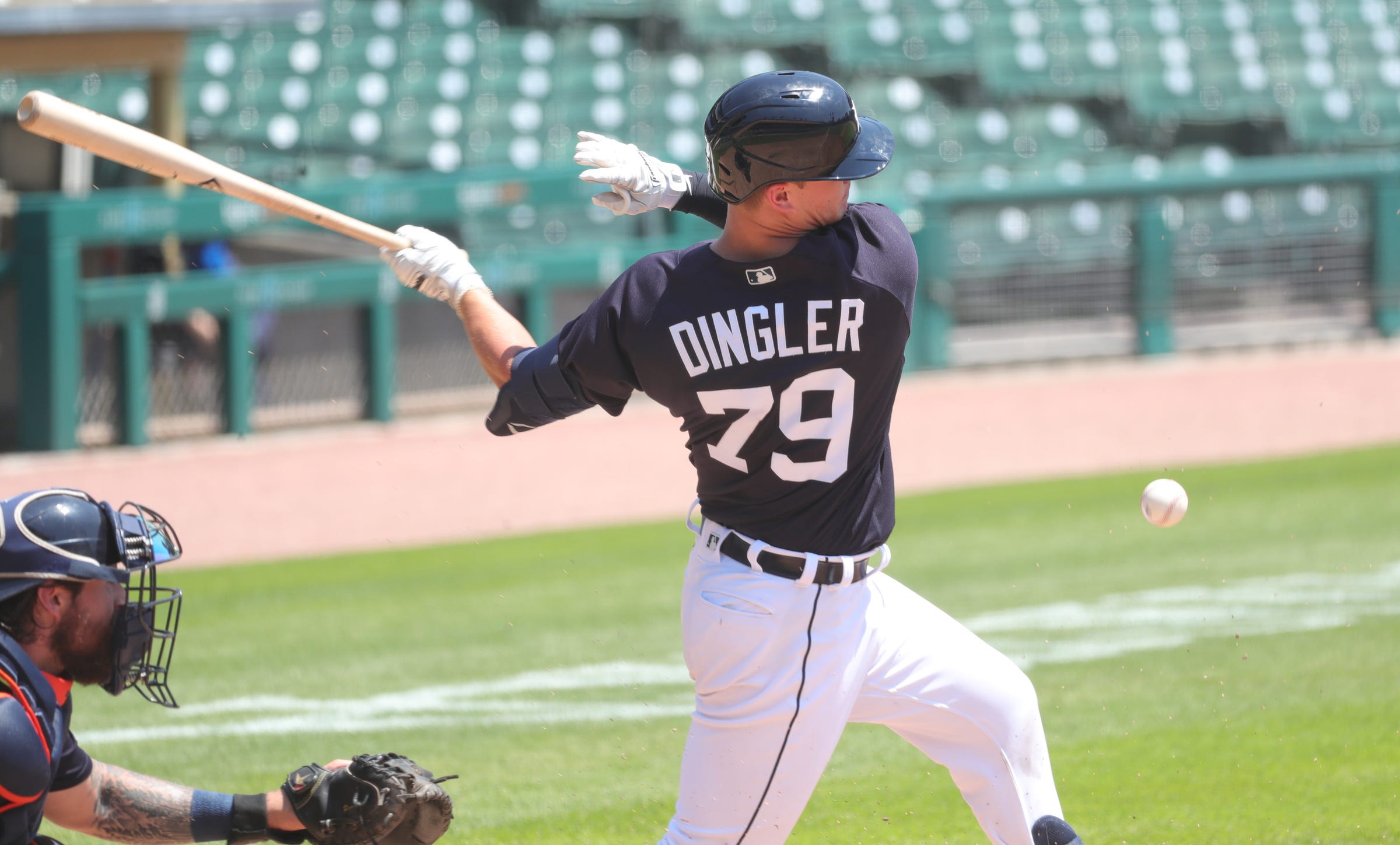 Detroit Tigers&#39; Dillon Dingler takes football star mindset to baseball