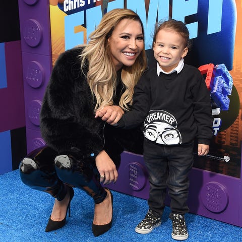 Naya Rivera and son Josey Hollis Dorsey at the pre
