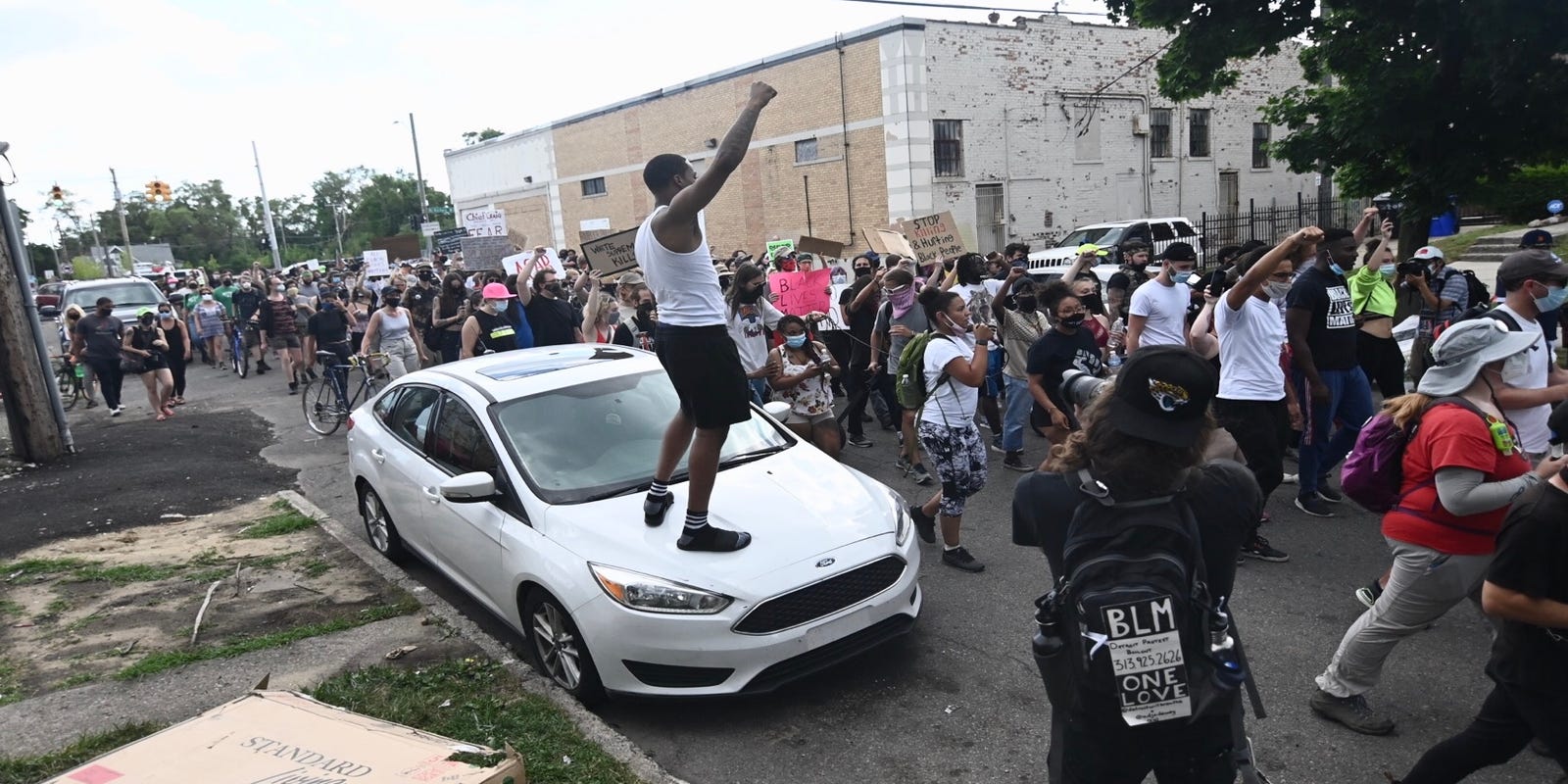 Detroit Will Breathe returns to protest near site of police shooting