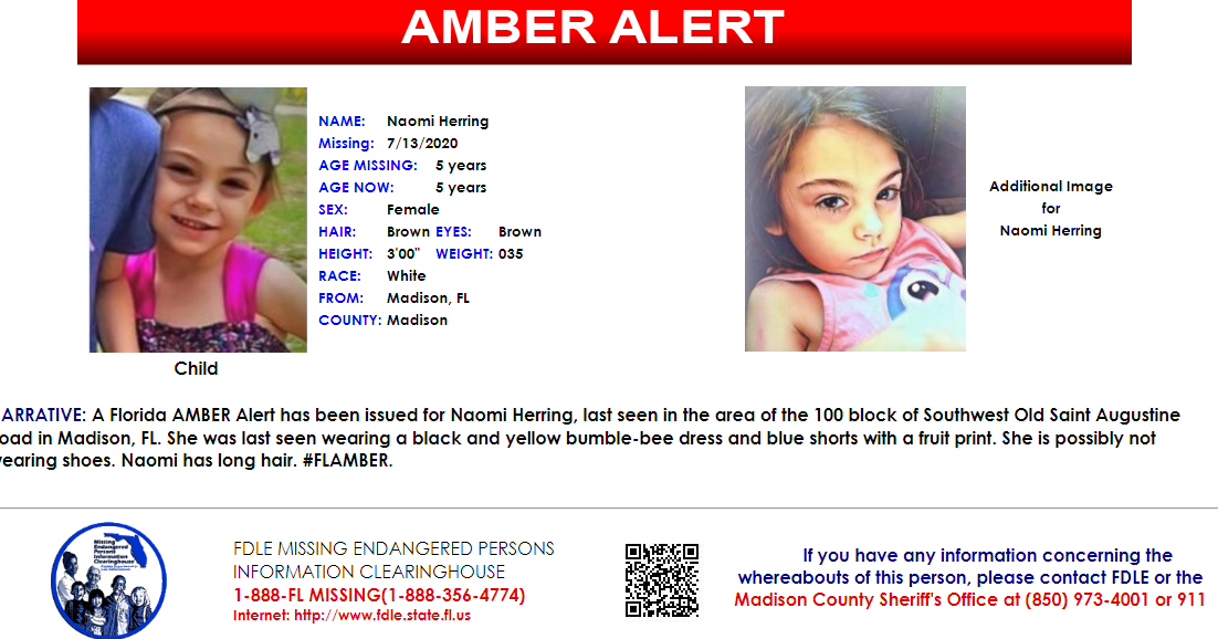 5 Year Old Girl Found After Wandering Off From Motel Room