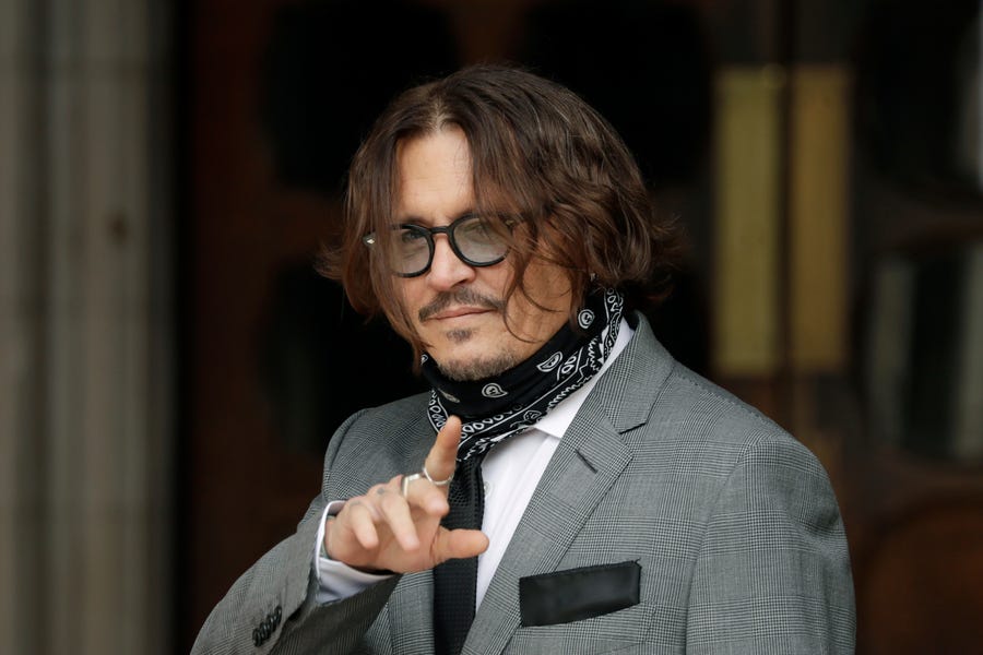 Actor Johnny Depp sued a tabloid newspaper that accused him of abusing Amber Heard when they were married.