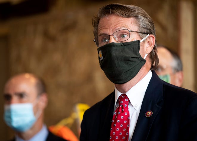 U.S. Rep. Tim Burchett speaks in July at a KnoxWorx Workforce Development facility in Knoxville.