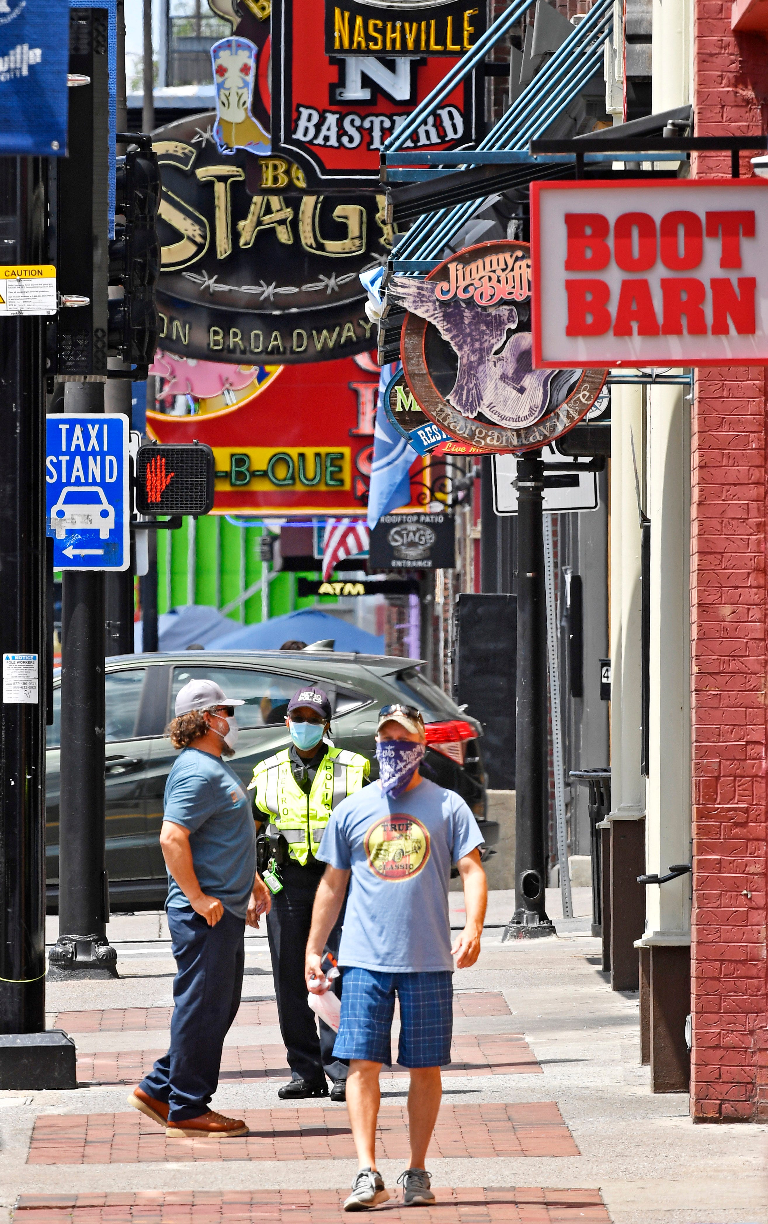 Nashville mask mandate Police issue 16 citations on Broadway