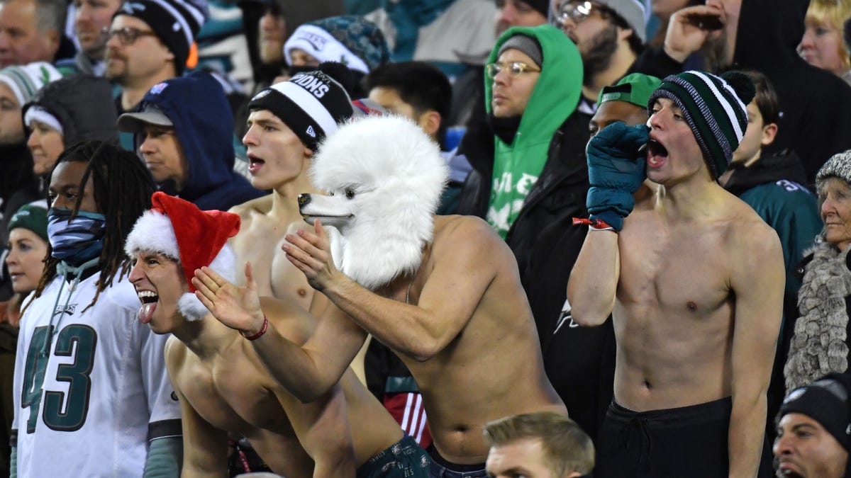 Eagles fans during a game during the 2019 season.
