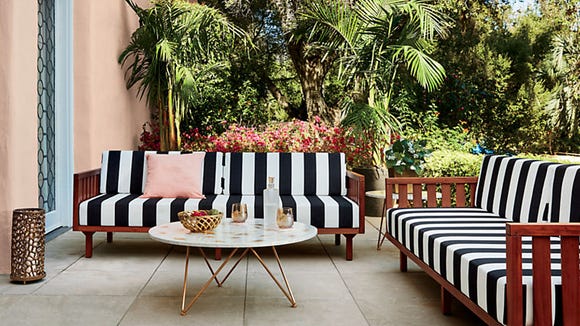 A modern take on Crate & Barrel's timeless furniture.