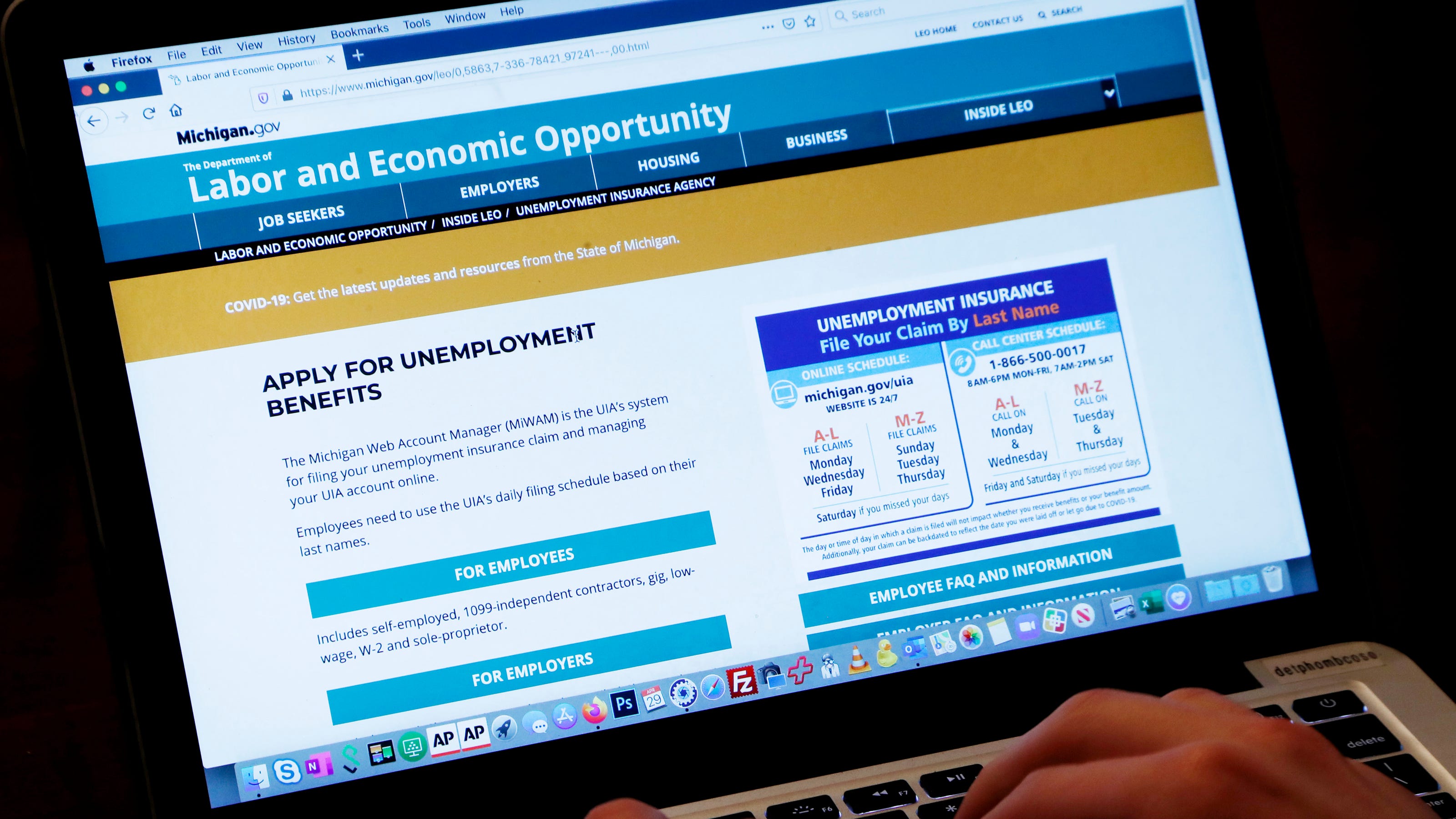 Michigan Extends Jobless Benefits An Additional 20 Weeks To A Maximum Of 59