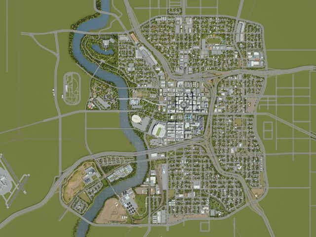 Iu Student Builds Scaled Indiana Model In Cities Skylines Video Game