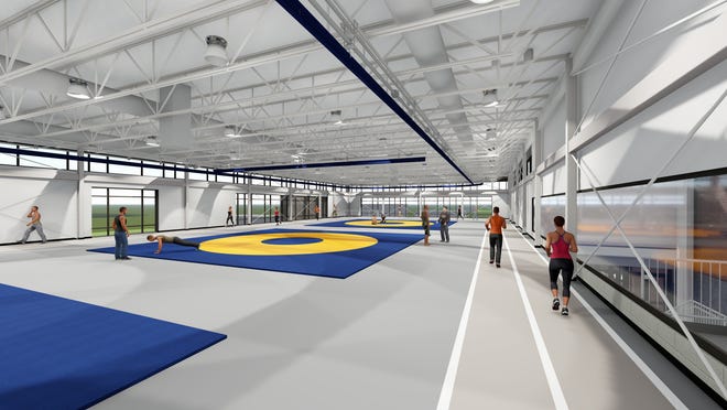 Delta High School has broken ground on a new fitness center to include a two-lane track with abundant natural light.
