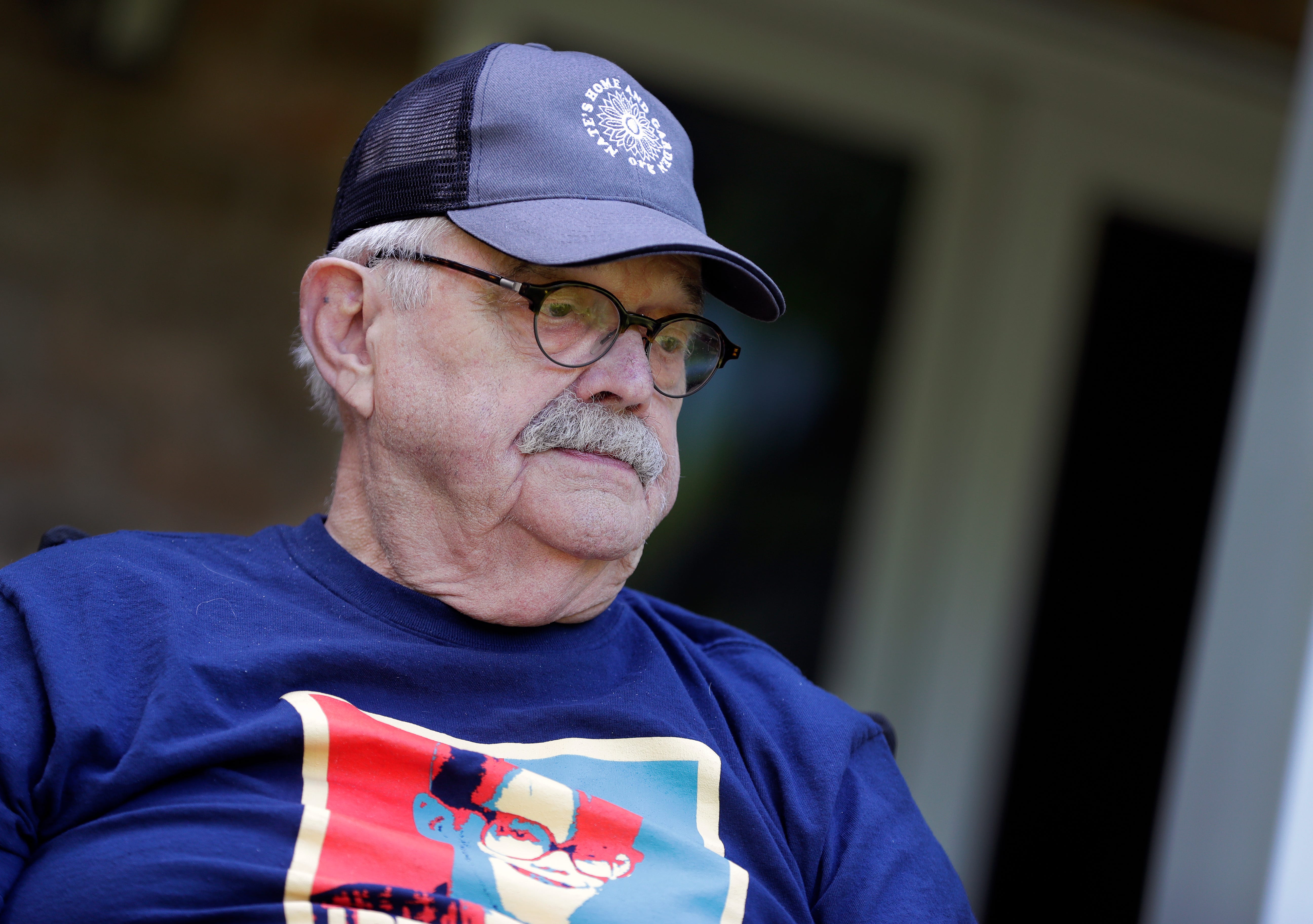 David Lindstrom reflects in the backyard of his Hobart, Wis. home on June 6, 2020, after talking about his son, Nate, who said three priests sexually abused him as a teen. Nate Lindstrom, 45, died by suicide in March 2020.