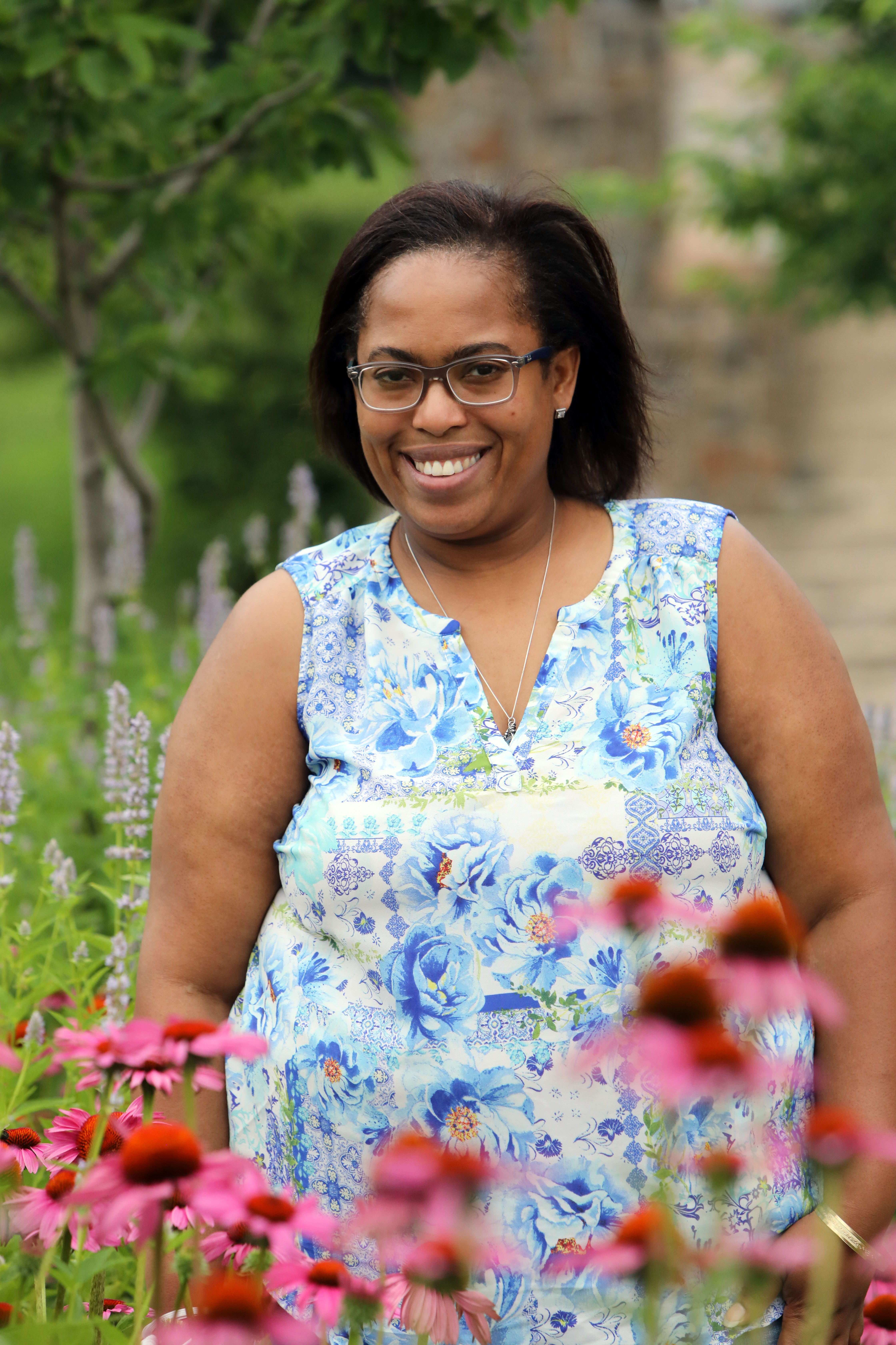 Nathalie Riobe-Taylor, a mother of three, at Memorial Park in Nyack July 16, 2020. Riobe-Taylor shares her giving birth story of not being given an epidural, not getting pain medication and being told she'd not get her insurance coverage if she left her hospital room before three days to see her premature babies,