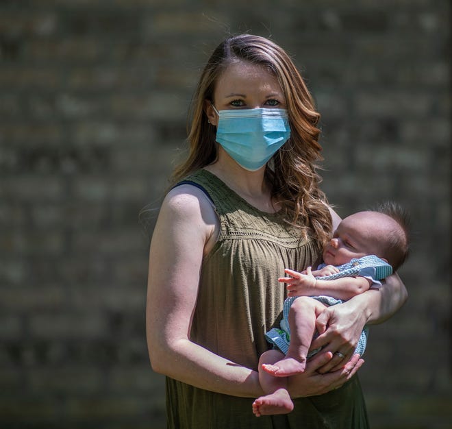 Jenna Howard planned on giving birth at the hospital to her third child just as she did with her first two. Due to the pandemic, Howard opted to give birth to her newborn son Cohen with the help of a midwife. 