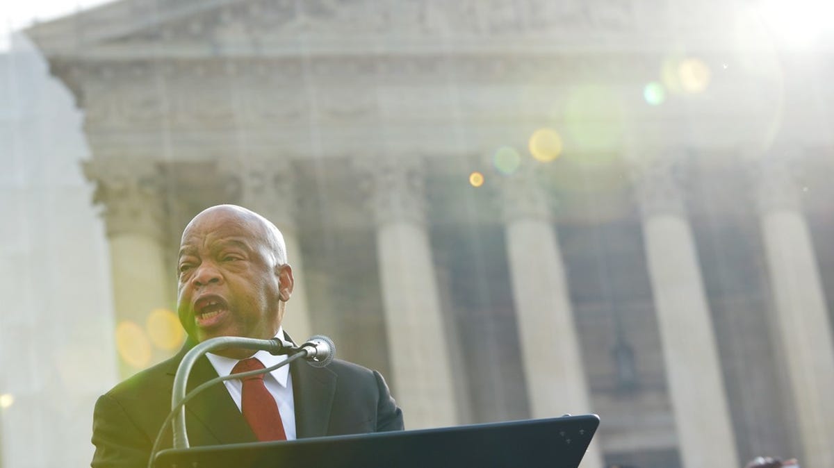 Rep. John Lewis at the Supreme Court in Washington, D.C., on Feb. 27, 2013.