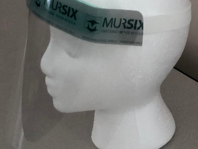 Mursix Corp. has manufactured millions of face shields like this one as the company pivoted some of its auto lines due to the coronavirus pandemic.