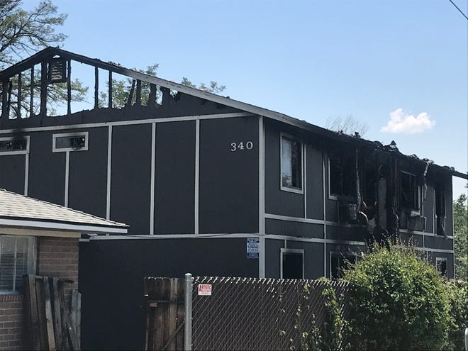 The suspected arson fire was reported at about 5:30 a.m. July 20, 2020 at a two-story apartment complex on 340 Broadway Blvd., just east of Wells Avenue and south of downtown Reno.
