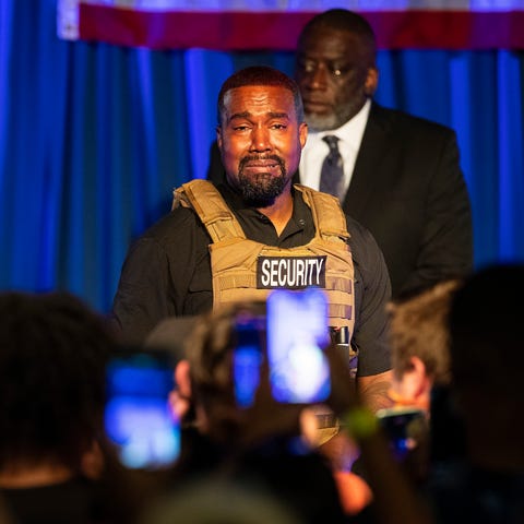 Kanye West makes his first presidential campaign a