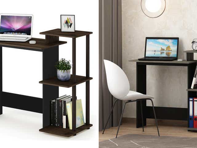 10 Popular Desks Under 150 That Are Still In Stock On Amazon Wayfair And More Slide a locking file cabinet underneath your desktop to keep important documents safely organized. 10 popular desks under 150 that are