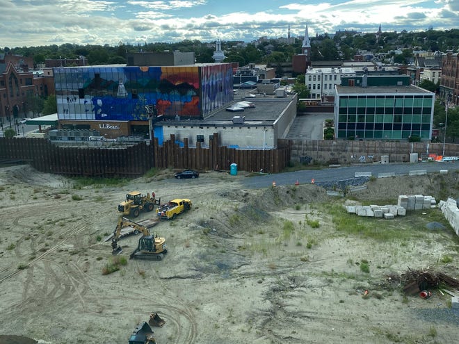 Construction vehicles showed up in the long dormant CityPlace Burlington work site on Tuesday, July 21, 2020.