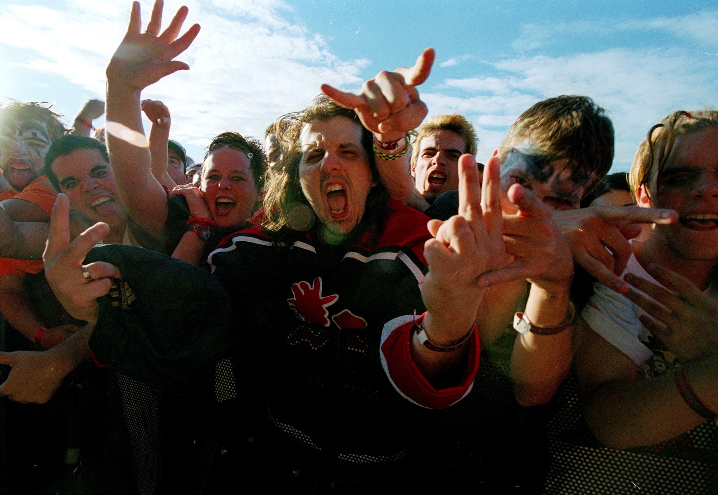 Fans at the Gathering of the Juggalos at the Novi Expo Center.