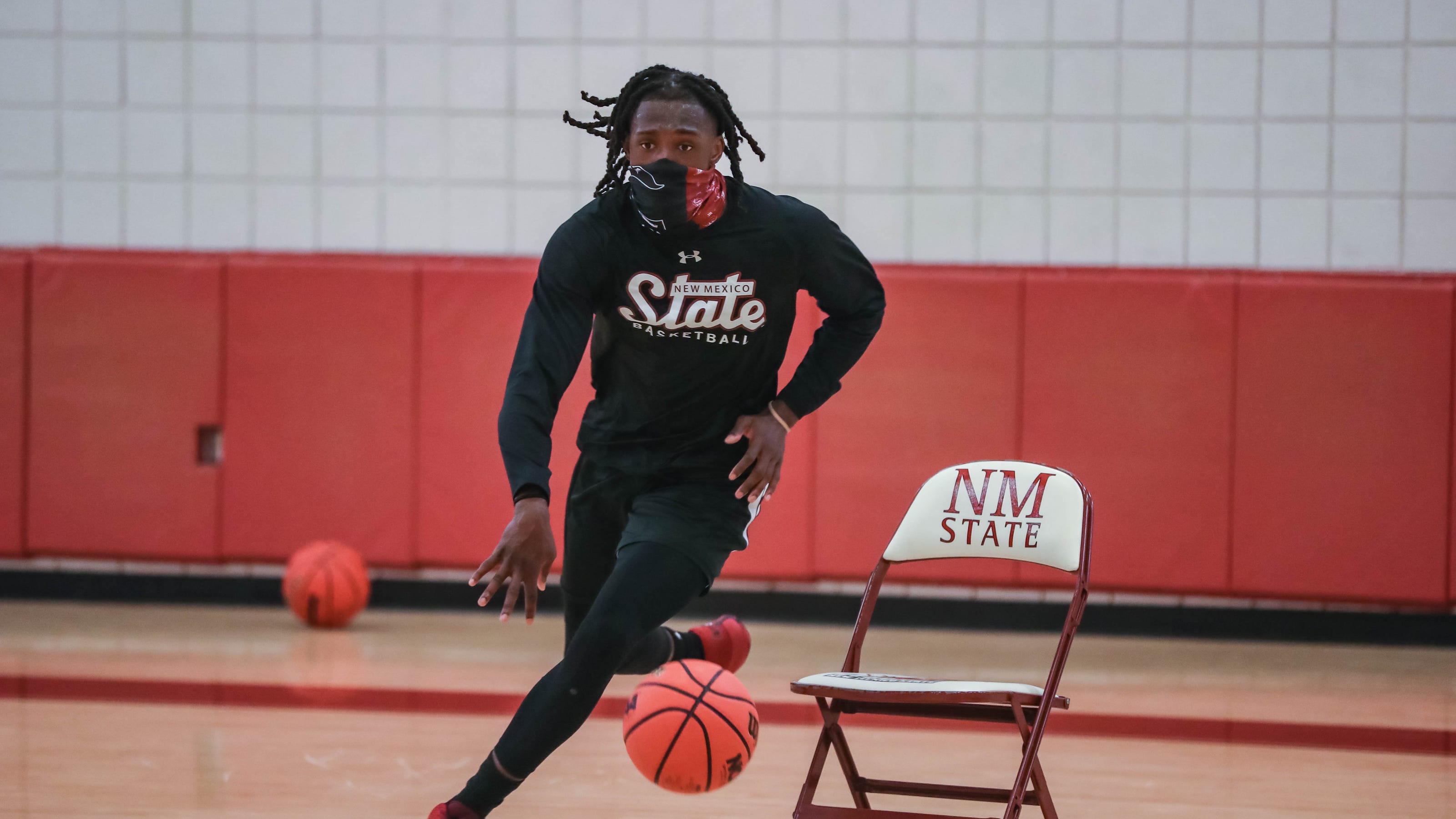 NMSU basketball holds first official practice following restriction changes NMSU basketball holds first official practice following restriction changes