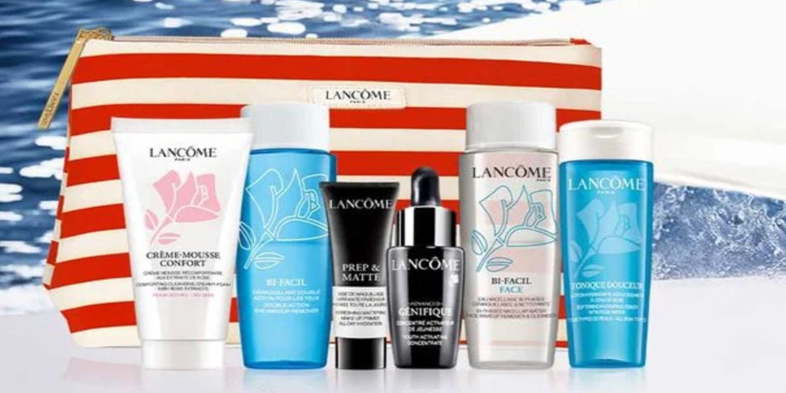 Lancôme gift with purchase Get a free 7piece beauty bag with your order
