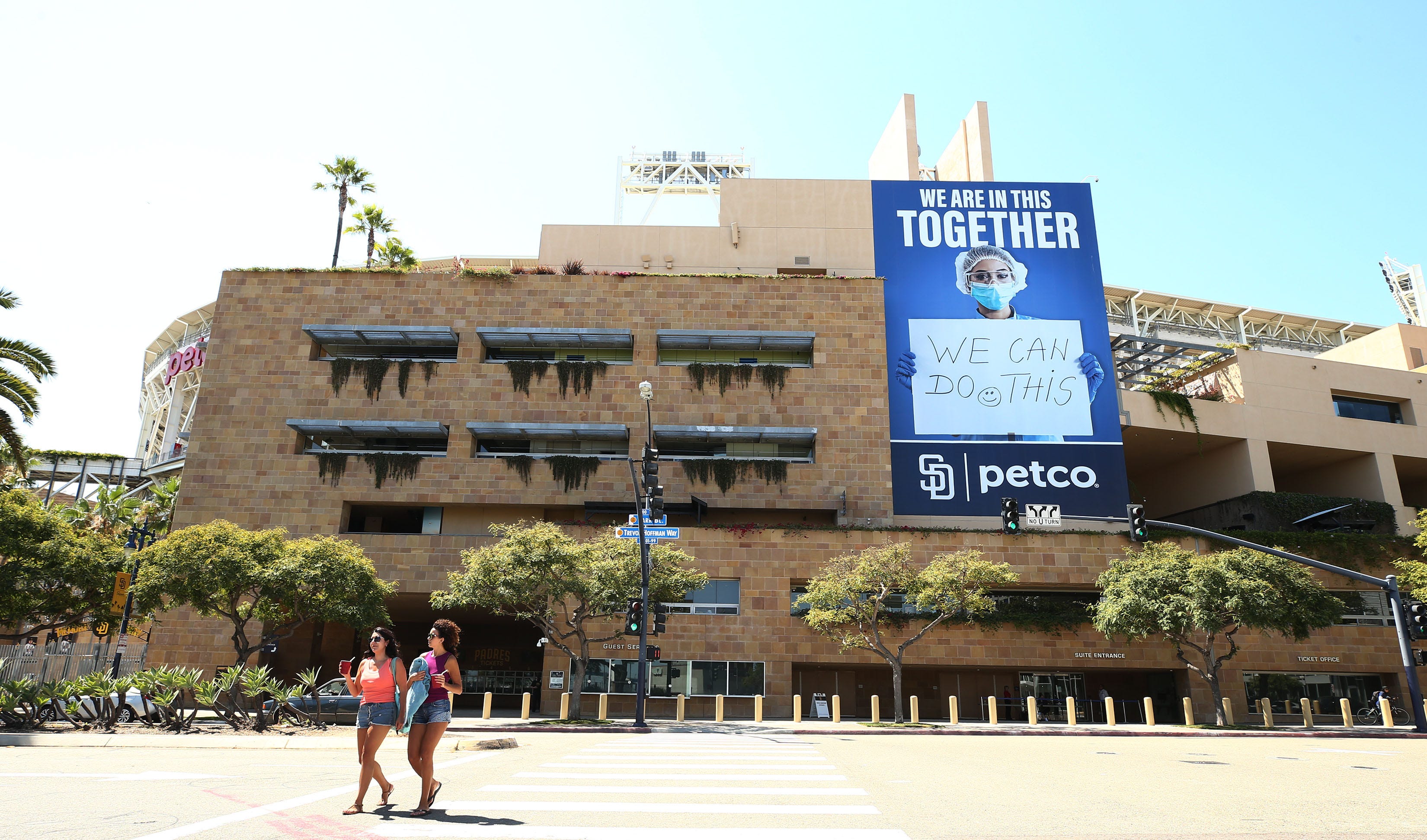 Eerie streets, empty ballpark greet Diamondbacks before ...