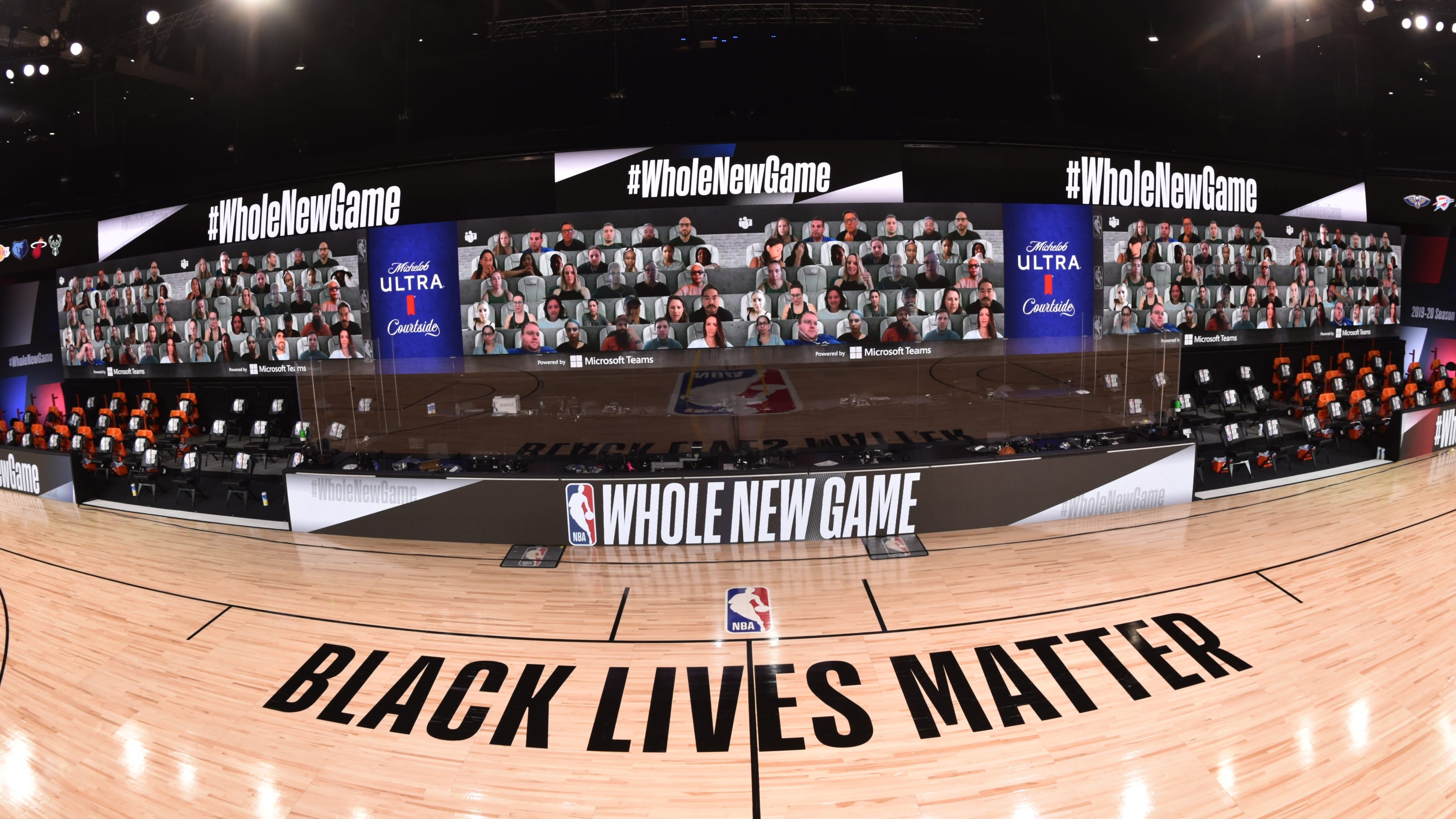 Nba Virtual Fans Will Be Seen On Giant Video Boards During Games