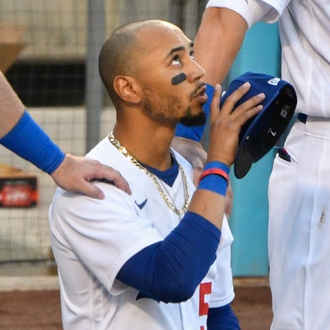 July 23: Dodgers right fielder Mookie Betts at the