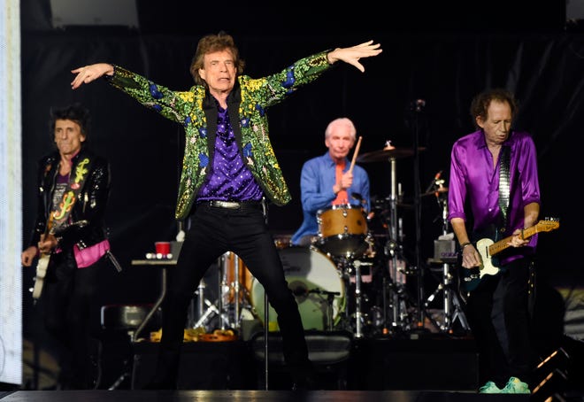 The Rolling Stones perform live in Pasadena, California in 2019.