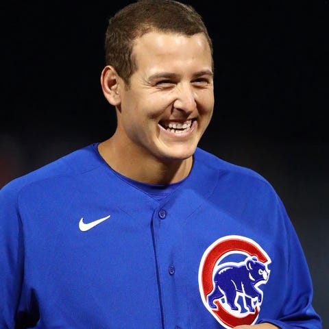 Cubs first baseman Anthony Rizzo against the San D