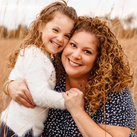 Katrina Mulligan and her daughter, November 2019 i