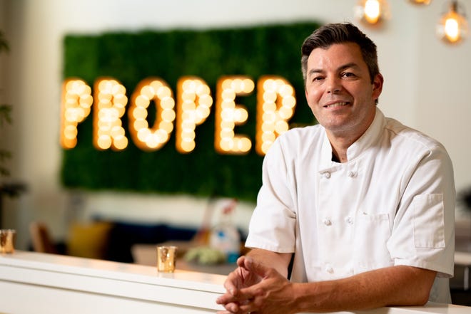Chef and co-owner of Asheville Proper, Owen McGlynn.