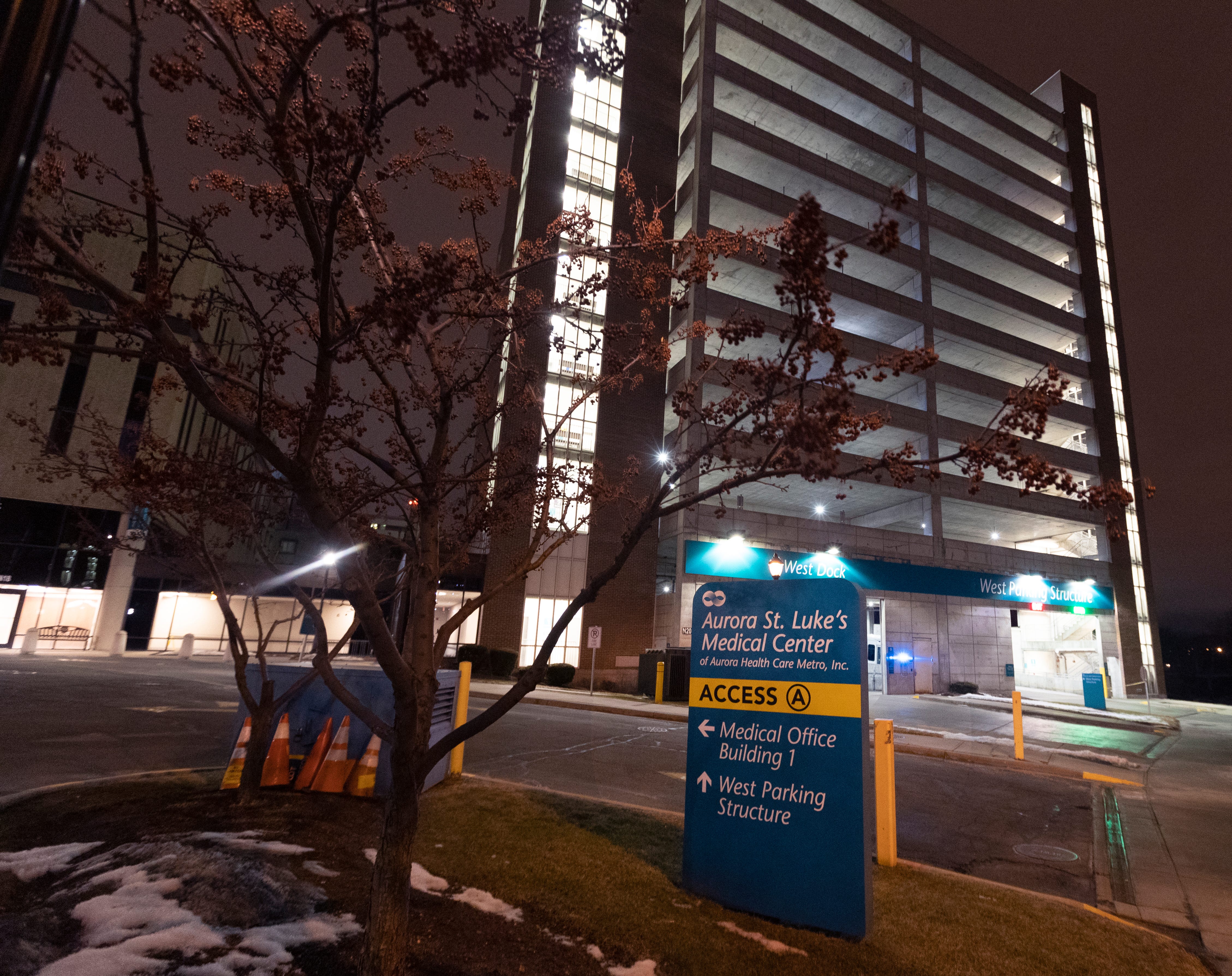 The west parking structure is shown Tuesday, February 25, 2020 at Aurora St. Luke's Medical Center in Milwaukee, Wis. The Milwaukee Journal Sentinel enlisted the aid of an architectural security consultant to evaluate parking ramps at five Milwaukee hospitals.