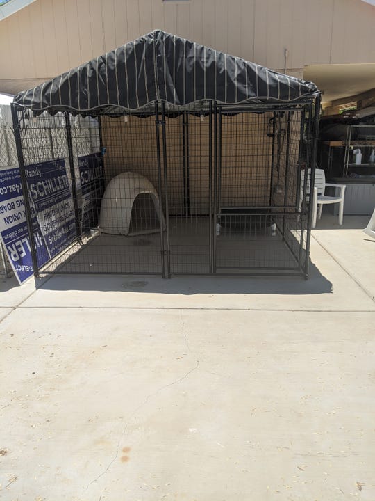 Multiple Animal Lovers of Laveen members have animal holding facilities on their properties, such as the one pictured.
