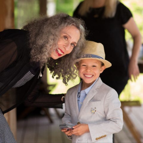Bonnie Goldstein and her grandson, Desmond Wolff G