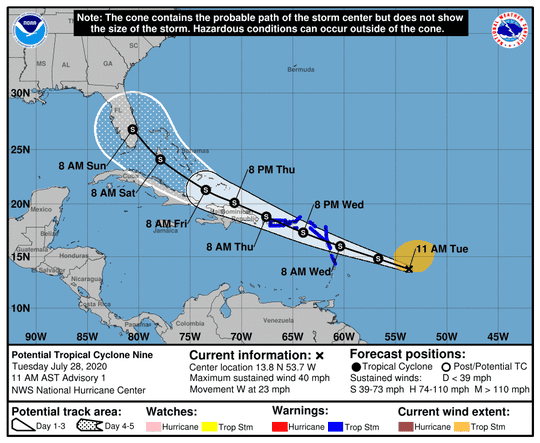 Tropical Storm Isaias likely to form in Atlantic; Puerto ...