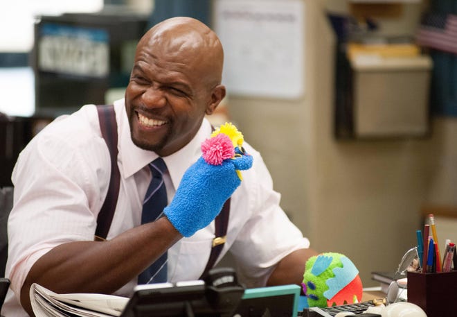 Sgt. Terry Jeffords (Crews) has some lighthearted fun in "Brooklyn Nine-Nine," which premiered in 2013.