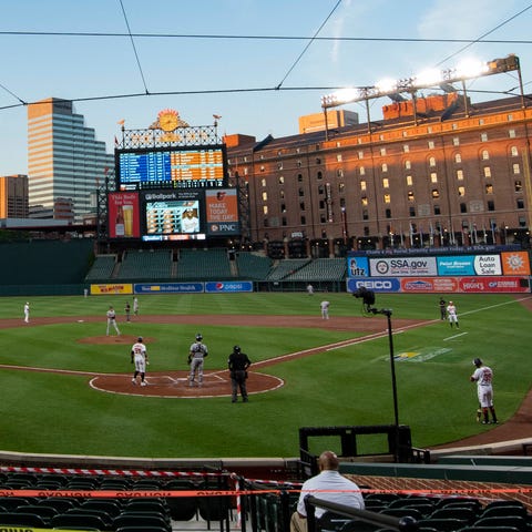 The Orioles take on the Yankees at Camden Yards af