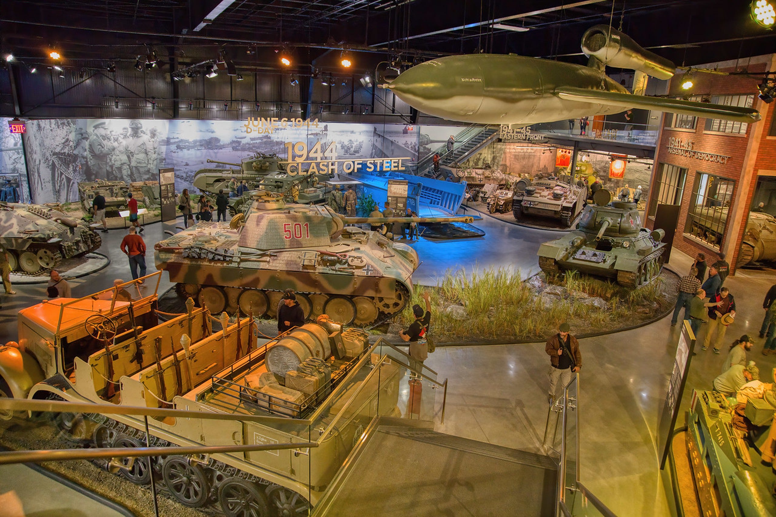 <strong>American Heritage Museum</strong> &bull; Hudson, Massachusetts &bull; Military history museum with extensive collection of vehicles from World War II, as well as exhibits about World War I and other wars.