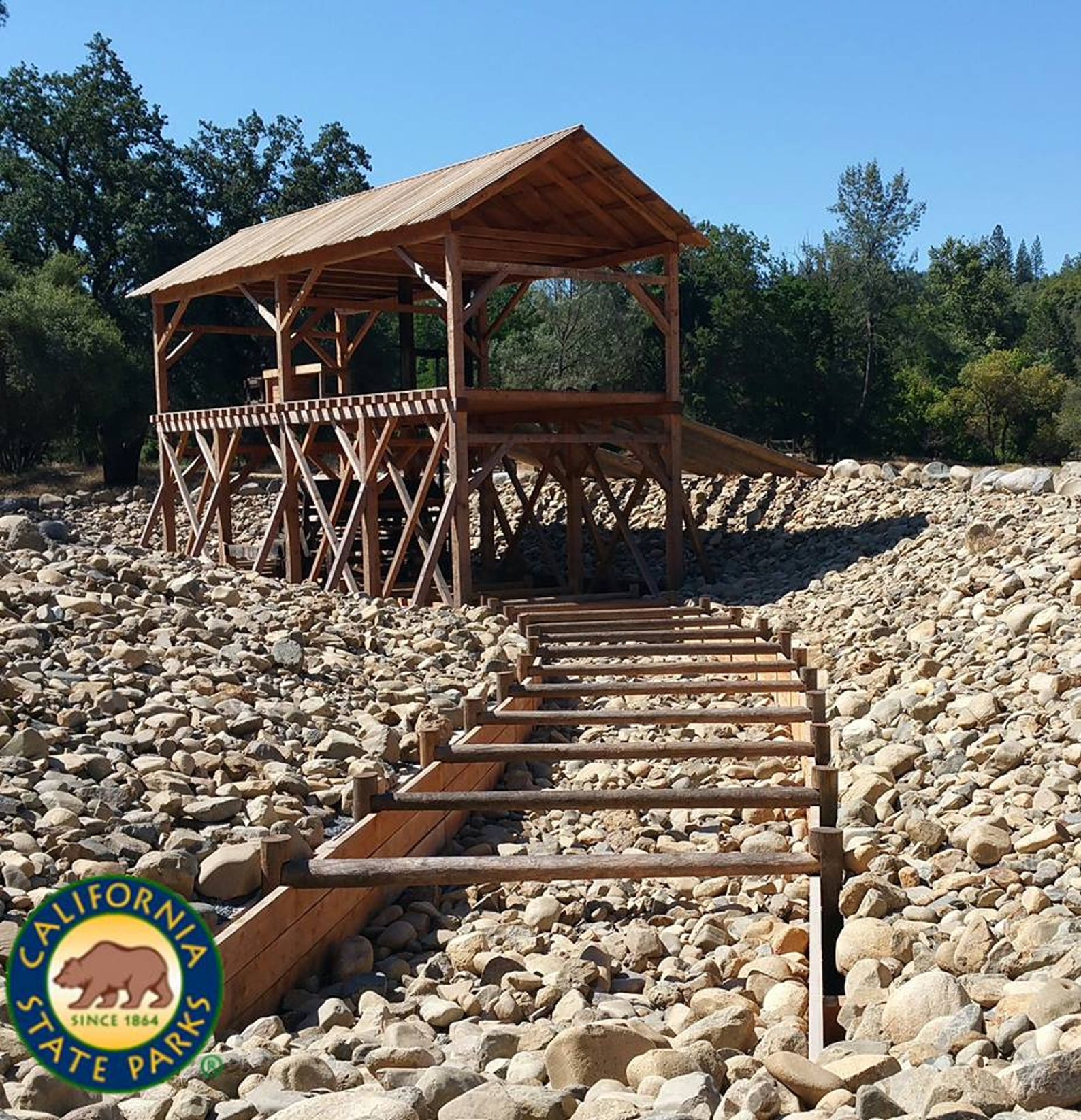 <strong>Marshall Gold Discovery State Historic Park</strong> • Near Sacramento, California • Site of discovery that sparked California's 1849 "Gold Rush."