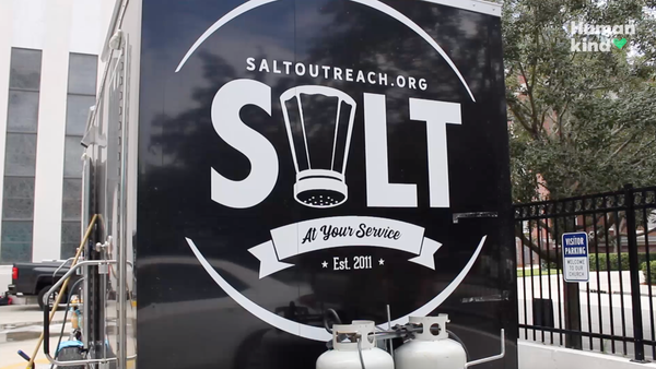 The "SALT" outreach truck is parked in an Orlando-