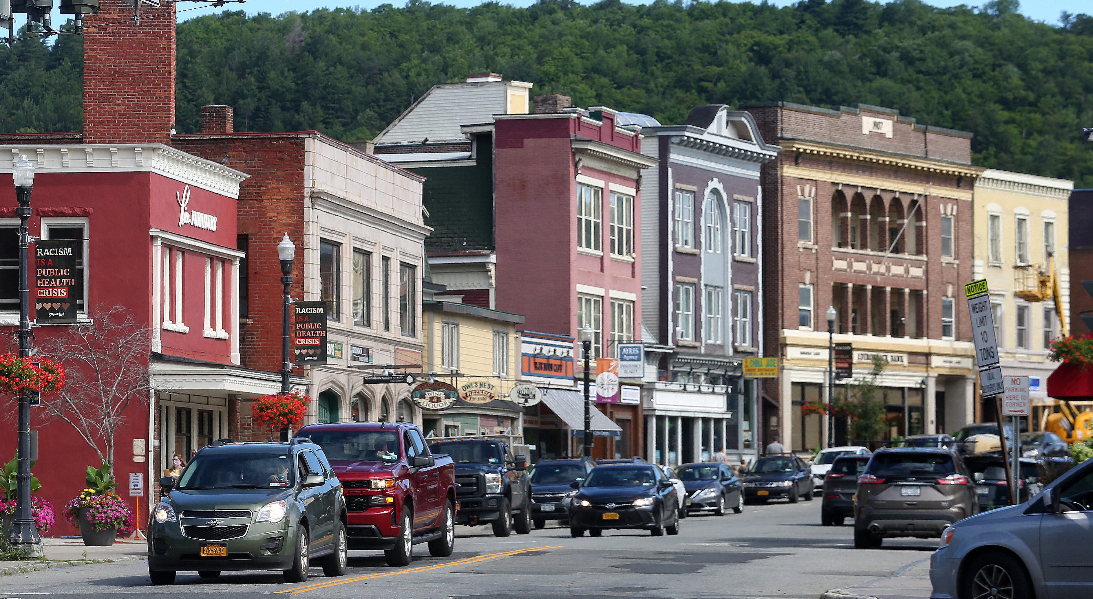 Main street in downtown Saranac Lake July 28, 2020. 