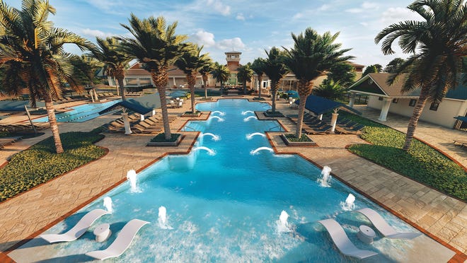 Now under construction, the  22,000-square-foot Canopy Club at Del Webb Nocatee will feature resort-style and lap pools; pickleball, tennis and bocce ball courts; and a private tavern with full-service dining options.