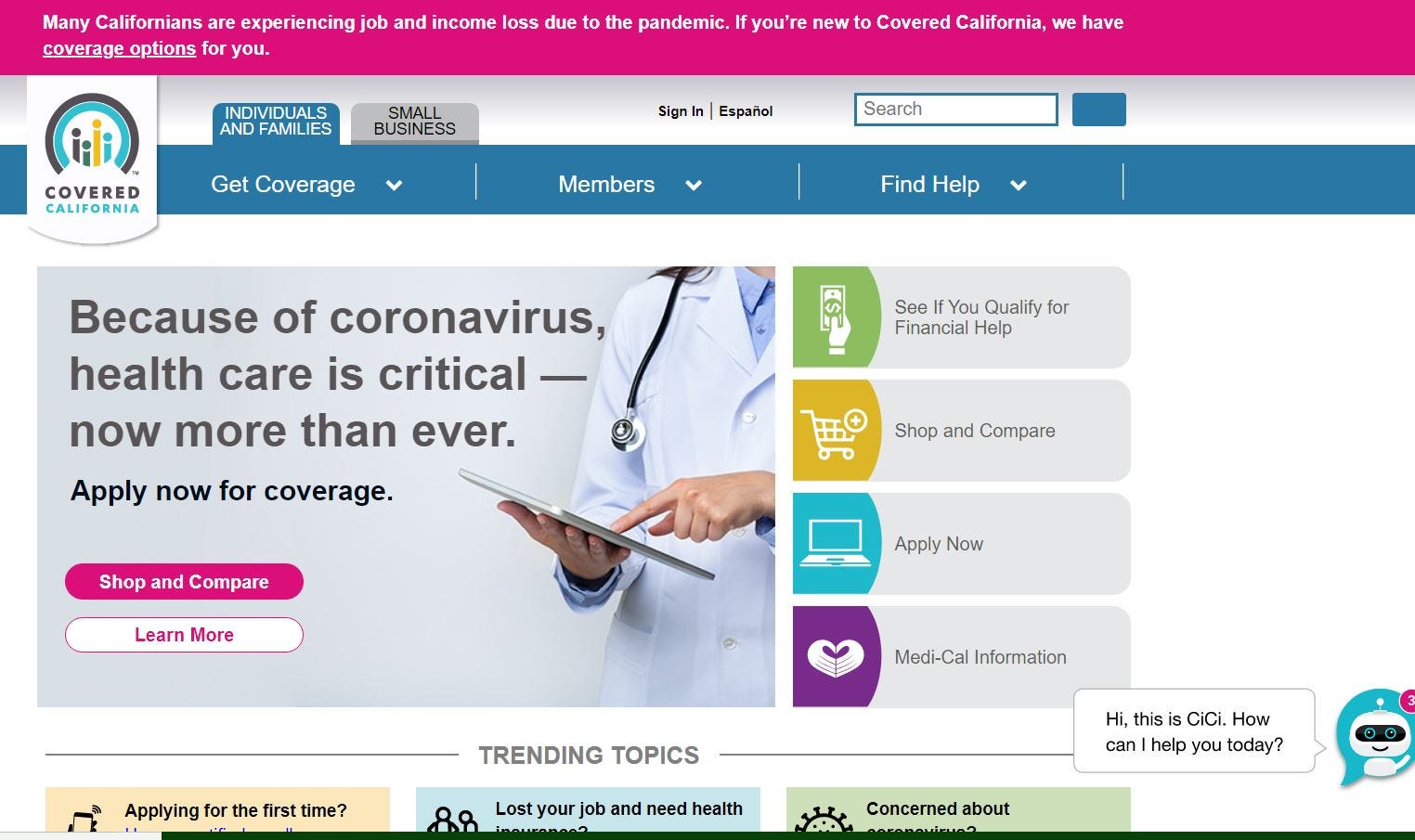 can you get medical insurance now