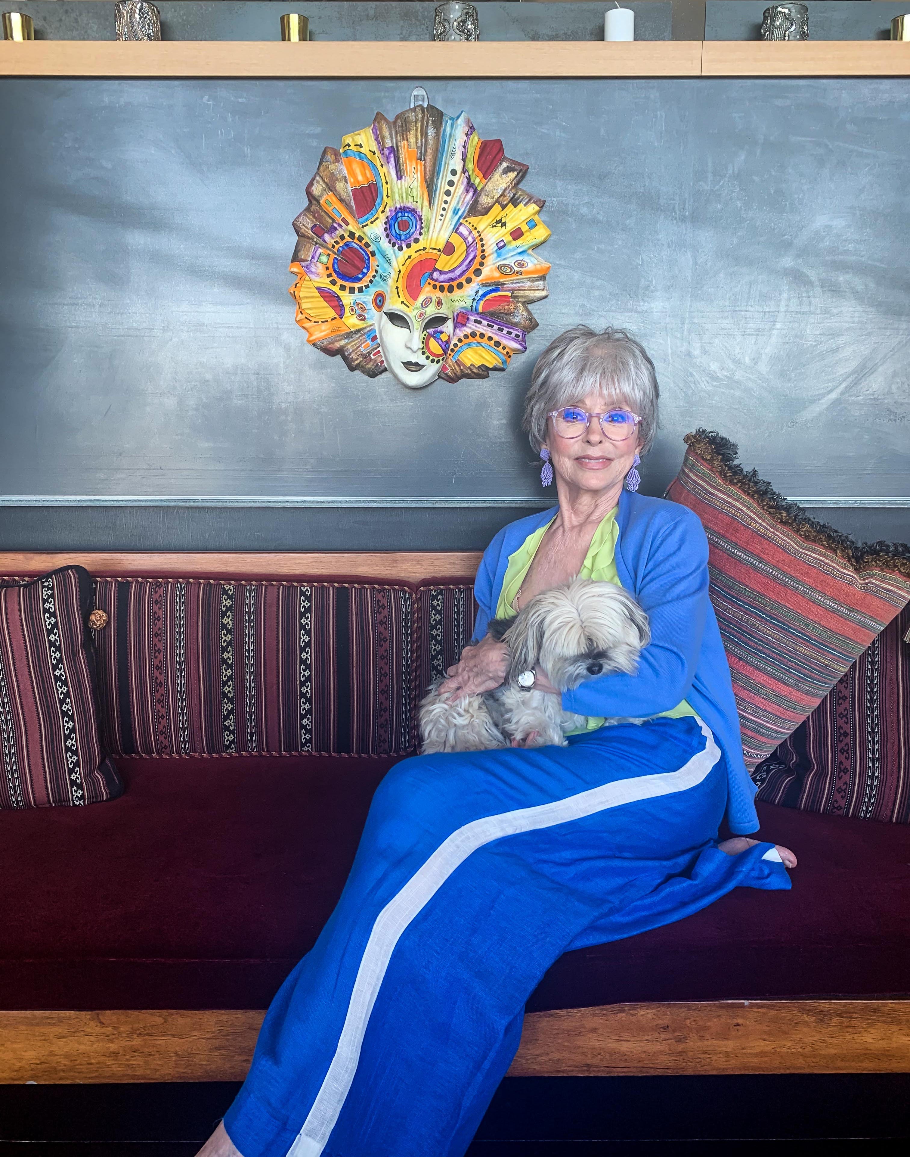 Rita Moreno poses for a portrait in her home in Berkeley, Calif., on July 27, 2020. Moreno was born in Puerto Rico and brought to New York as a child. She said being the only Spanish speaker in her kindergarten class was frightening, but she made the decision to be brave. It's a decision she's continued to make during her 70-year career.
