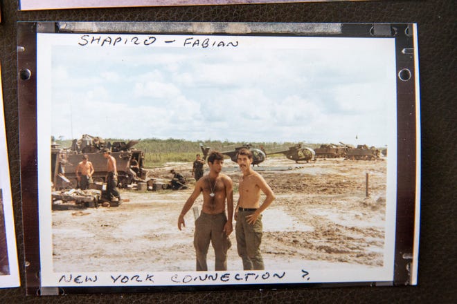 Bart 'Doc' Fabian, right, in a photo taken during his time in Vietnam.